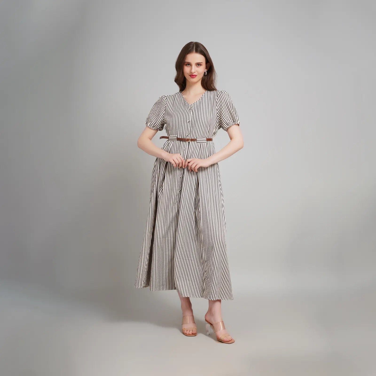 Striped Charm Maxi Dress 5