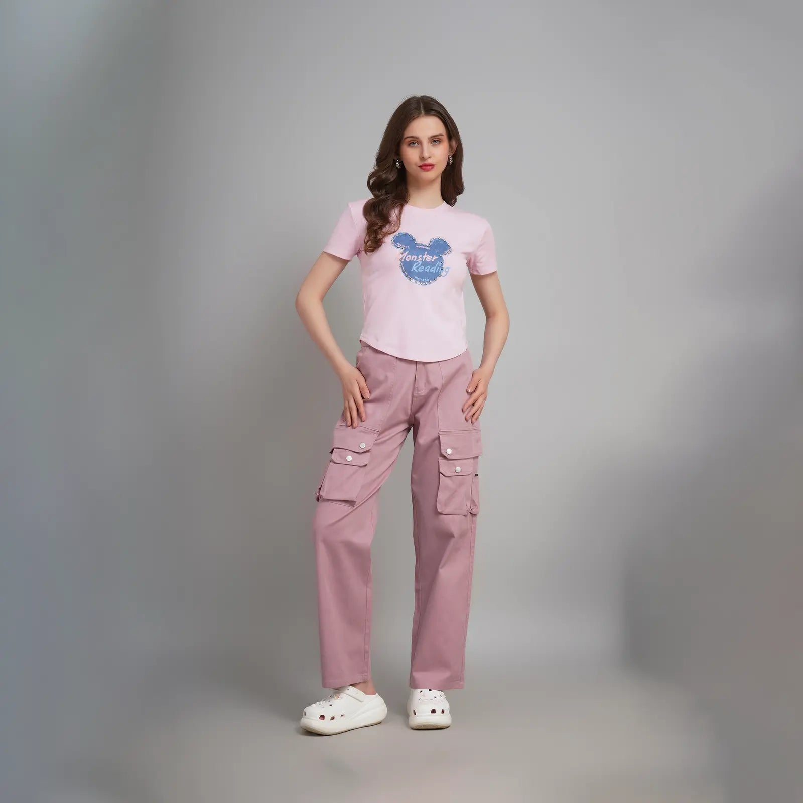 Pink Utility Cargo Pants 3