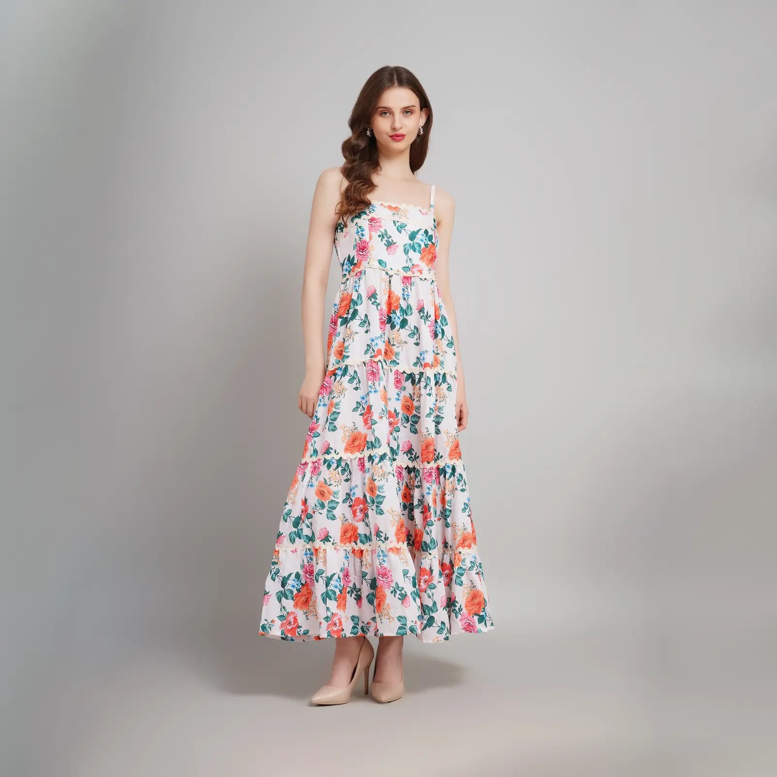 Floral Cotton Maxi Dress
