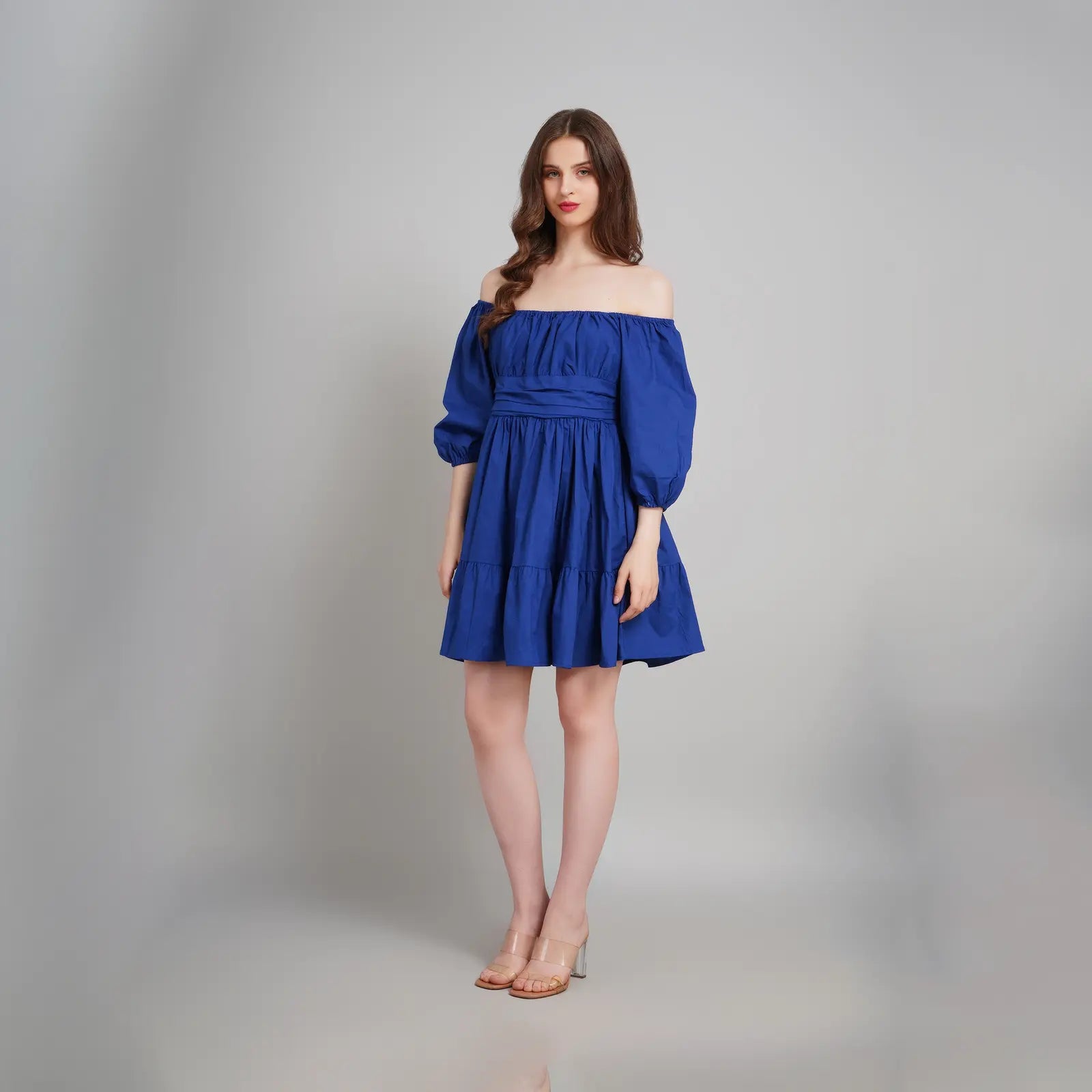 Dark Green Mini Dress 4