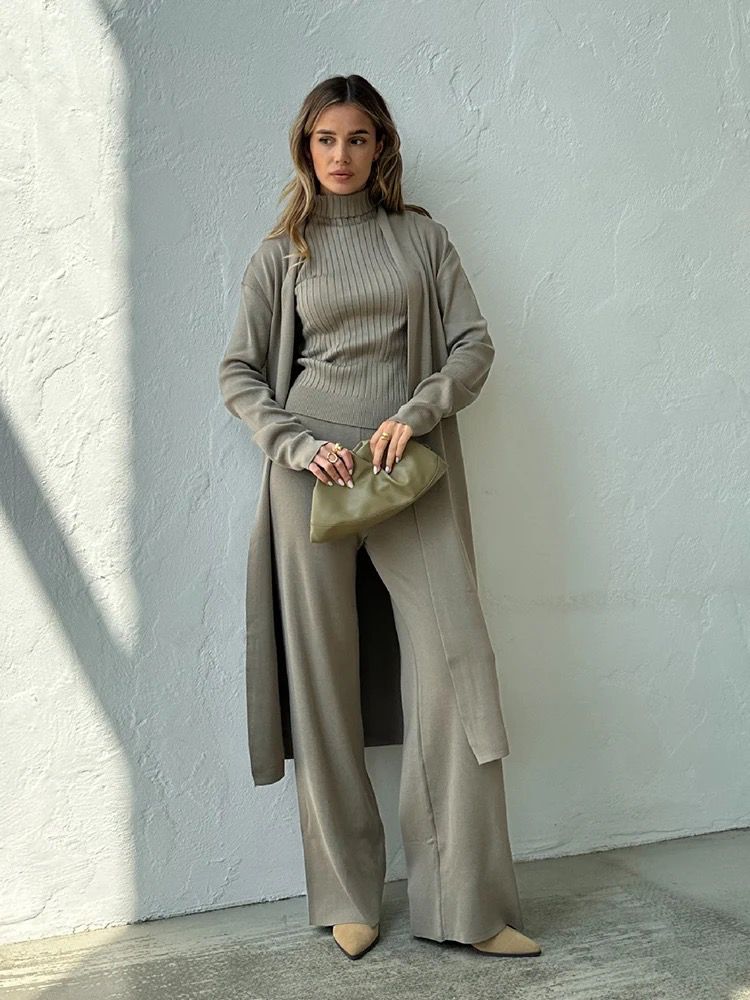 Effortlessly elegant and ultra-chic — this 3-piece woolen coord set redefines winter luxury with style and comfort.
