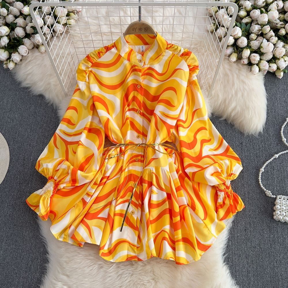 Women’s Soft Chiffon Printed Shirt – Flowy Fit