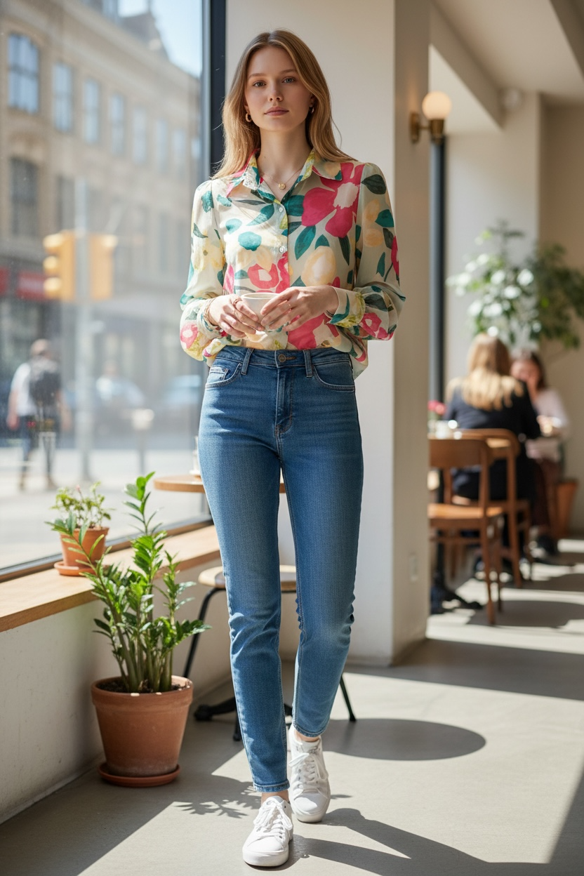 Soft Chiffon Printed Shirt