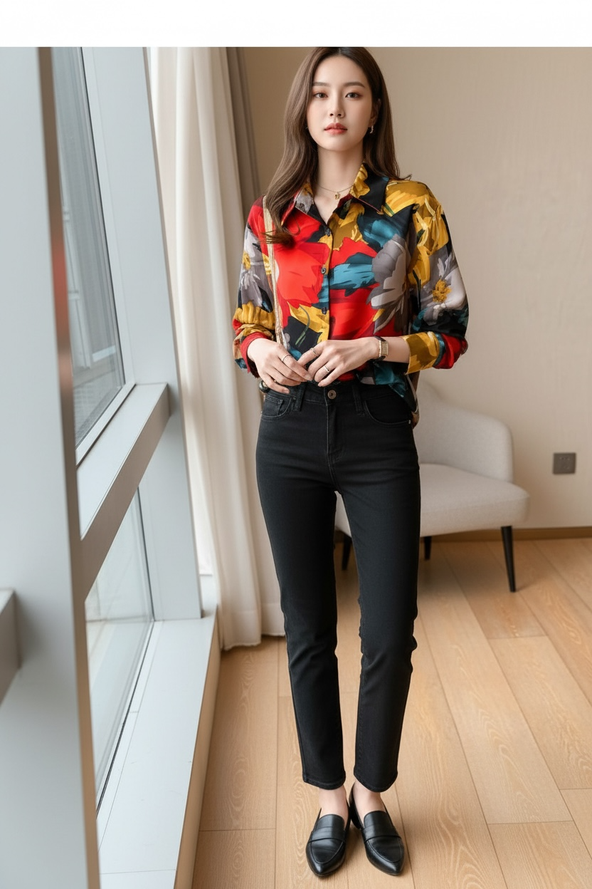 Soft Chiffon Printed Shirt