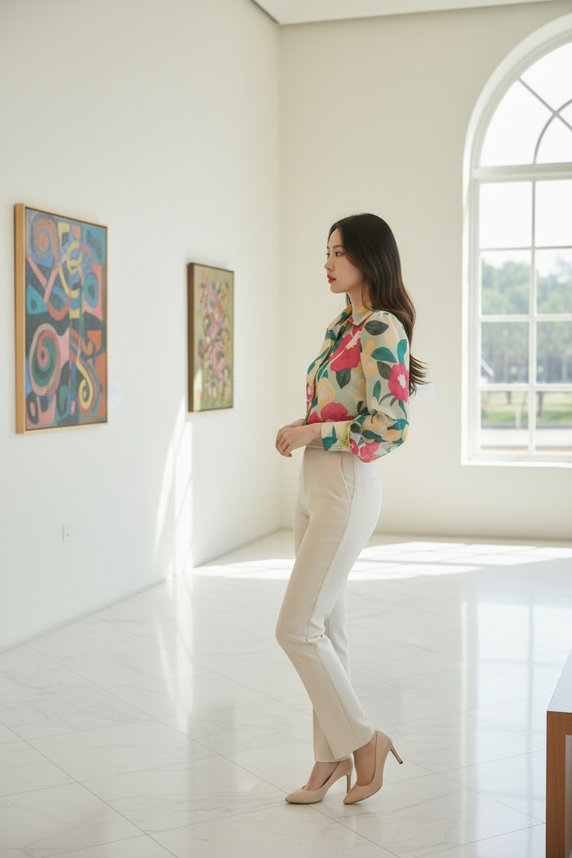 Soft Chiffon Printed Shirt