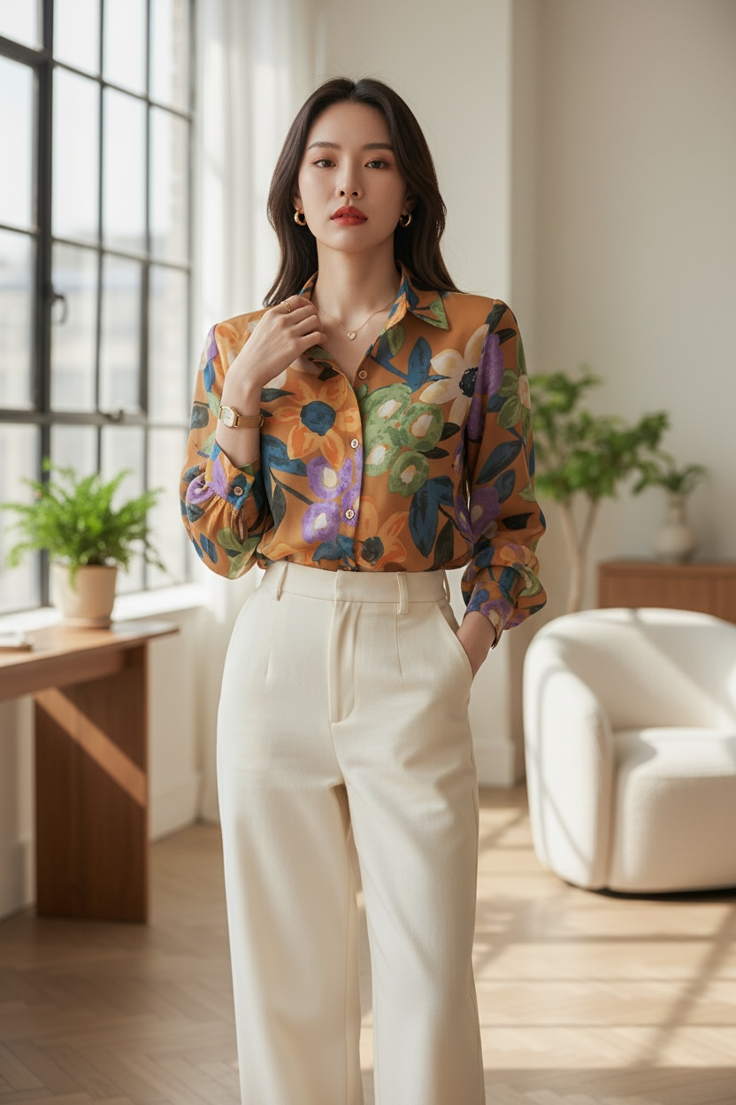 Soft Georgette Printed Shirt