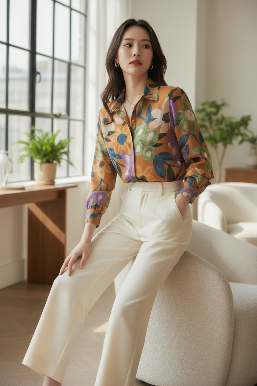 Soft Georgette Printed Shirt