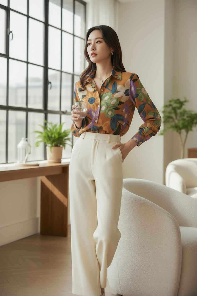 Soft Georgette Printed Shirt