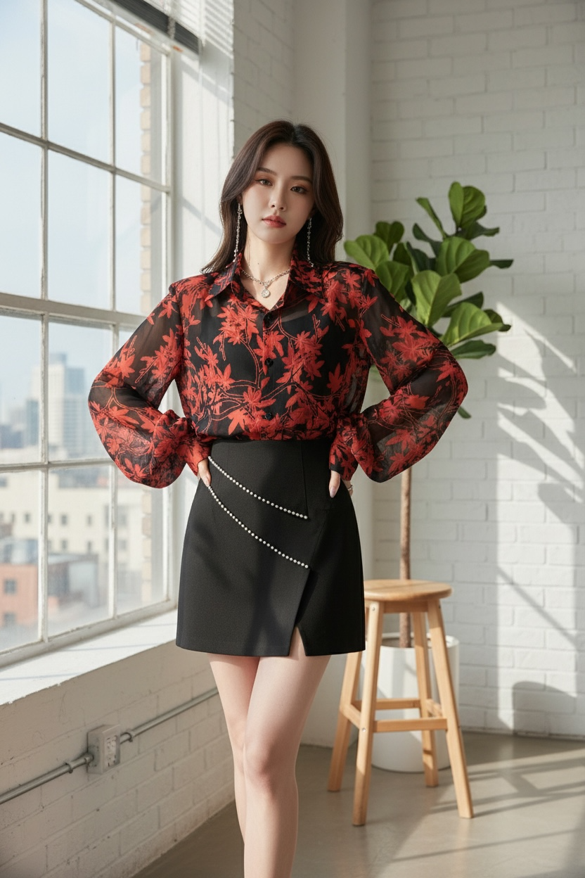 Soft Georgette Printed Shirt